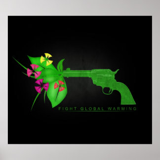 Póster Luta contra o aquecimento global