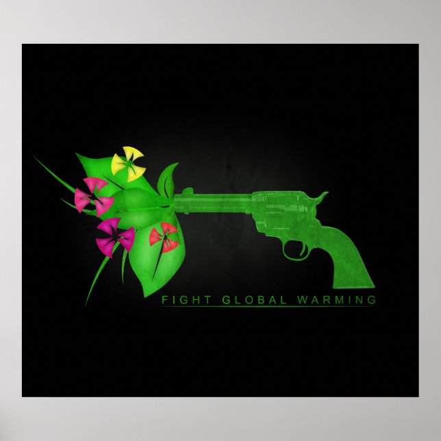 Póster Luta contra o aquecimento global (Frente)