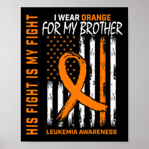 Poster Luta contra o Cancer de Leucemia do Irmão Laranja