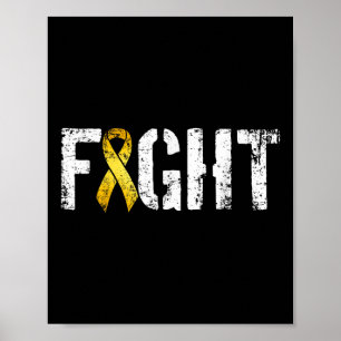 Poster Luta Contra O Estilo Militar Cancer De Infância Ri
