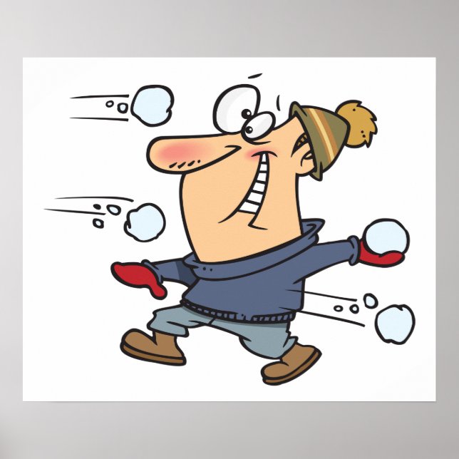 Poster Luta da bola de neve (Frente)