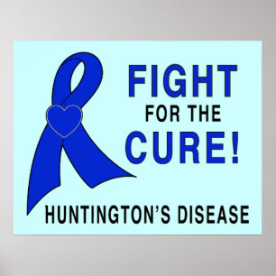 Póster Luta da doença de Huntington para a cura