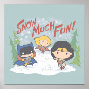 Poster Luta da Liga da Justiça Chibi Snowball