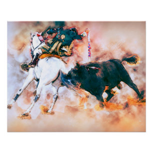 Póster Luta de Espanhas de Vintage