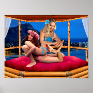 POSTER LUTA DE FANTASIA HAWAIIANA