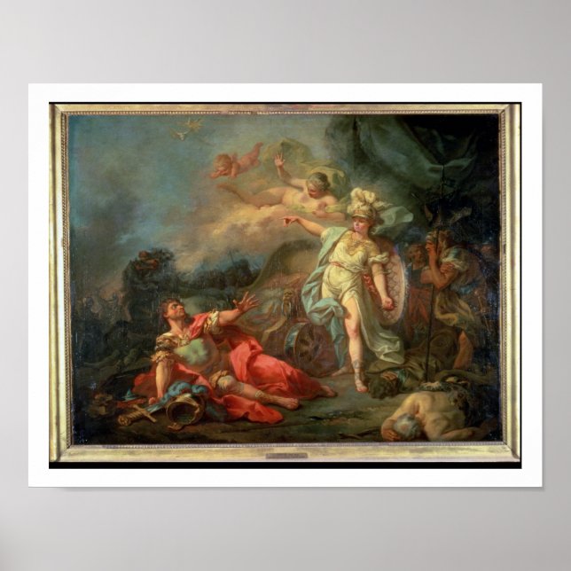 Póster Luta entre Marte e Minerva, 1771 (petróleo em c (Frente)