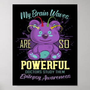 Poster Luta Epilepsia - Consciência Dia da Consciência Ro
