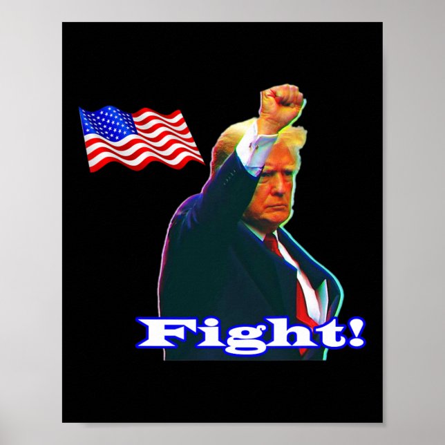 Poster Luta Patriota Trump  (Frente)