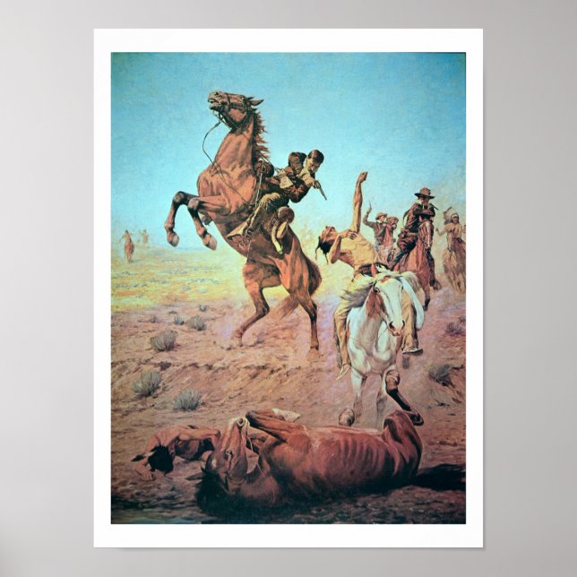Póster Luta pelo Buraco de Água (litoral colorido) (Frente)