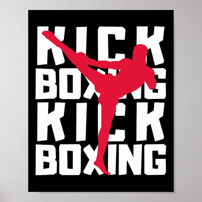 Poster Lutador de Kickboxing  (Frente)