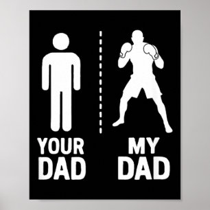 Poster Lutador de MMA Seu Meu Pai Legal vs Seu Humor Engr