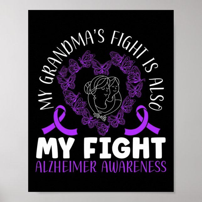 Poster Lutar contra a consciência de Alzheimerheimer (Frente)