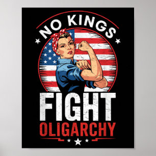 Poster Lutar Contra a Oligarquia Sinal de Protesto Democr