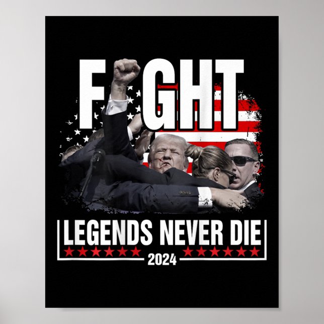 Poster Lutar contra lendas Nunca Morrer em 2024 (Frente)