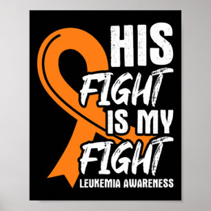 Poster Lutar Contra Minha Leucemia Sensibilização Leucemi