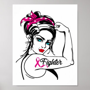 Poster Lutar Contra Rosie, A Consciência Do Cancer Da Mam