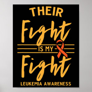 Poster Lutar É Minha Luta Contra A Leucemia Sensibilizaçã