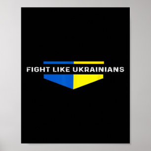Poster Lute Como Ucranianos Ucraniano Zelensky Ucrânia Eu