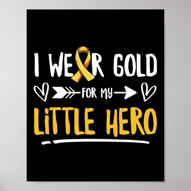 Poster Lute Contra o Cancro Infantil Frase Para Um Pai De (Frente)