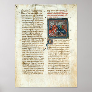 Poster Lute entre cavaleiros, 'dos d'Artus romanos