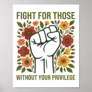 Poster Lute Por Aqueles Sem Sua Cotação De Privilégio Sub