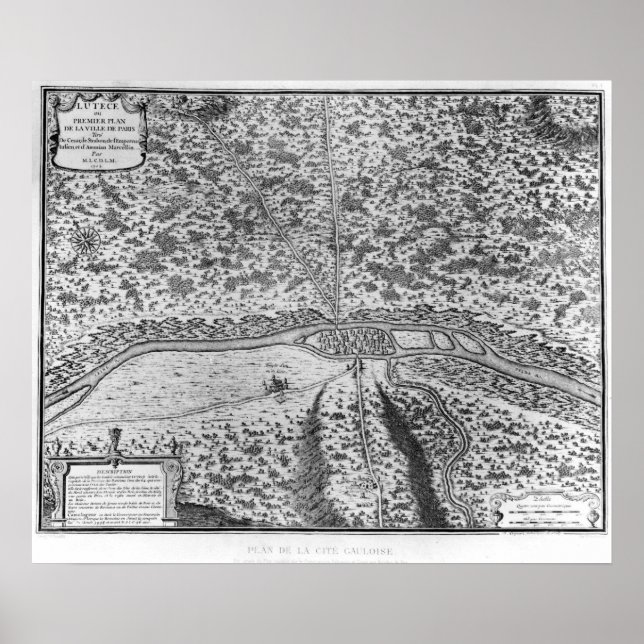 Poster Lutetia ou o primeiro plano de Paris (Frente)