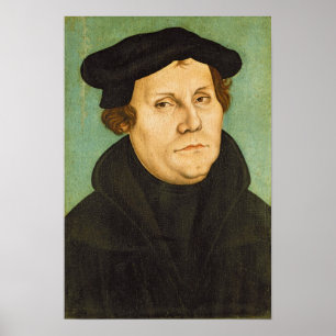 Póster Luther como o professor, 1529