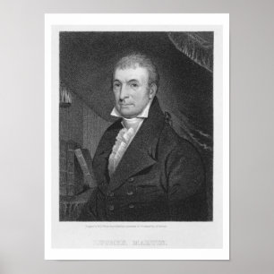 Póster Luther Martin, gravado por William A. Wilmer (c.18