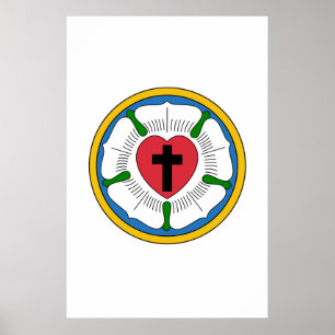 Poster Lutherrose Luther Rosa Luteranismo Martin Luther