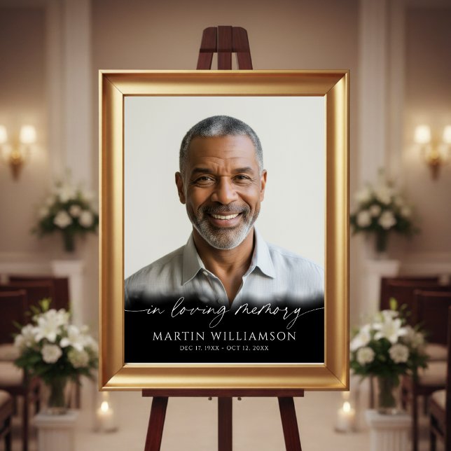 Poster Luto Eterno Em Nossos Corações Foto Roteiro Modern (Criador carregado)