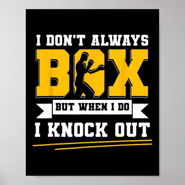 Poster Luvas de Boxe G de Kickboxing de Boxe Shadow Boxin (Frente)