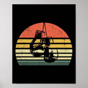 Poster Luvas de Boxe Vintage Treinamento Boxer