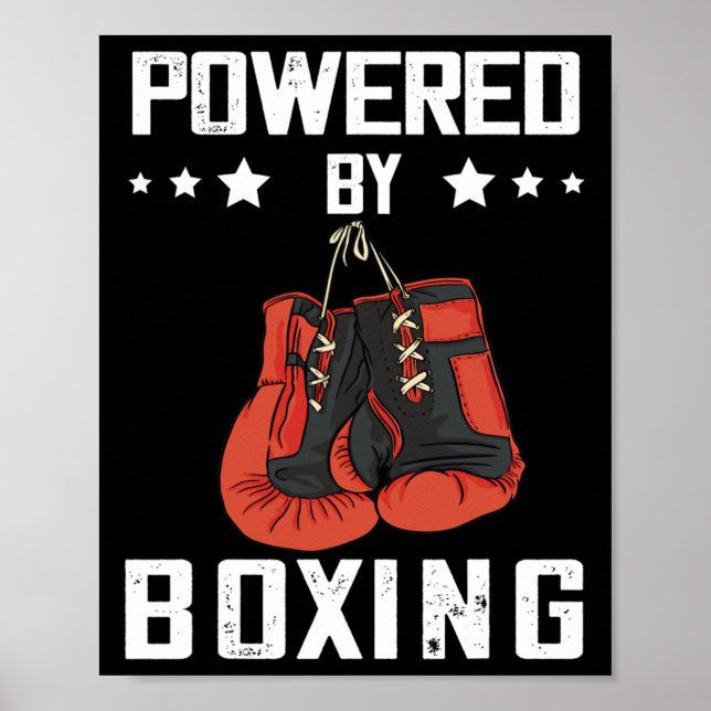 Poster Luvas De Boxing Alimentadas Por Kickboxer In A Box (Frente)