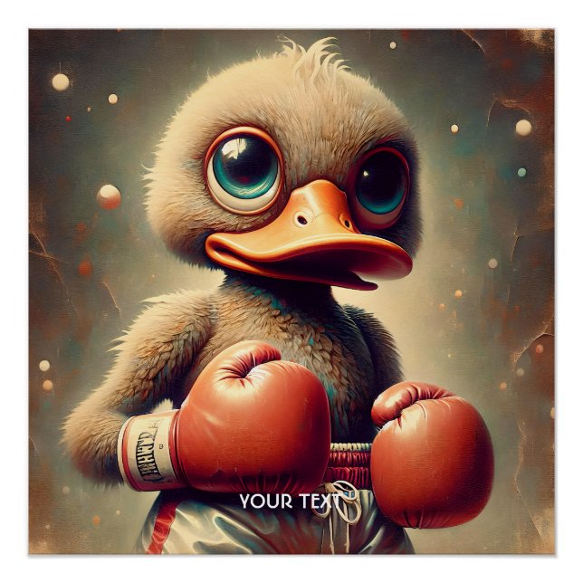 Póster Luvas de Boxing de Pato Bonito Fantasy (Frente)