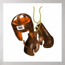 Luvas e capacete para "in a box"