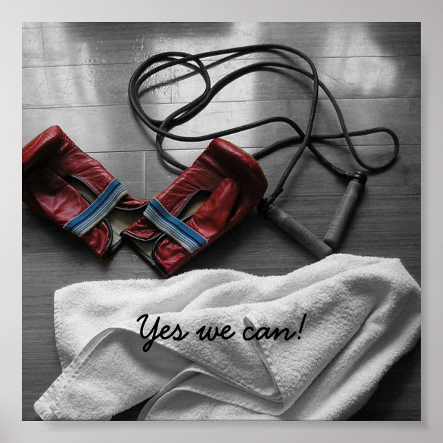 Poster Luvas e ginástica in a box (Frente)