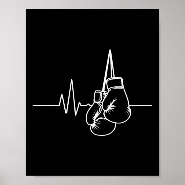 Poster Luvas E Pulsação De Boxas (Frente)