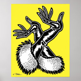 Poster Luvas Vana DeVinyl™/Fun-Fur, PVC