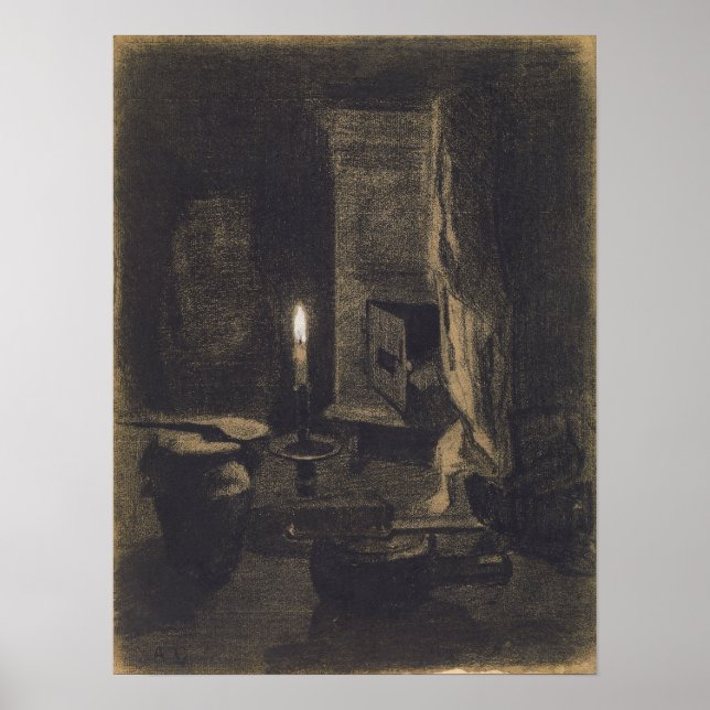 Poster Luxemburgo - A Vida Estável com a Vela (Frente)