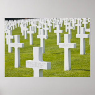 Póster Luxemburgo, Hamm. Cemitério Militar dos EUA