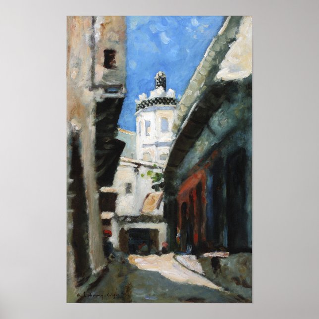 Poster Luxemburgo - La Rue Des Bouchers 1873 (Frente)