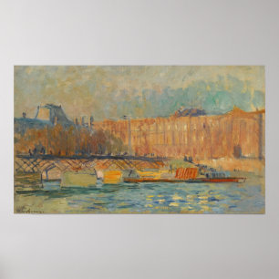 Poster Luxemburgo - O Louvre E O Pont Des Arts