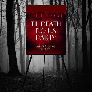 Poster Luxo Gótico   Black Red Driody Gore Bem-vindo