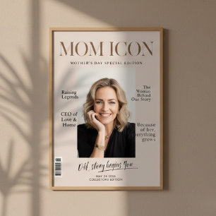 Poster Luxo Personalizado para Mamãe   Revista Personaliz