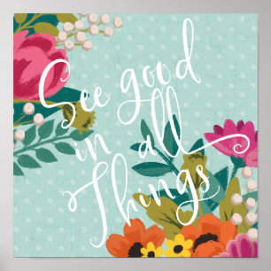 Poster Luxo Romântico XI Ver Bom em Todas As Coisas