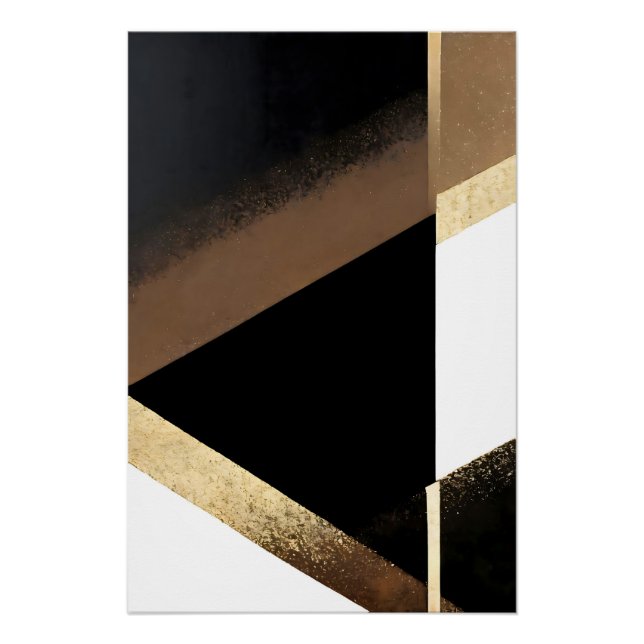 Póster Luxury Abstract Golden Background (Frente)