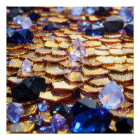 Luxury Fantasy Gemstone Abstrato