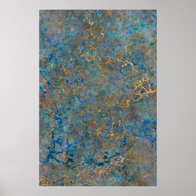 Póster Luxury Lapis Lazuli Marble (Frente)