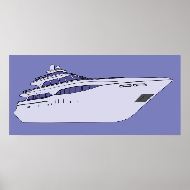 Poster Luxury Yacht (Frente)