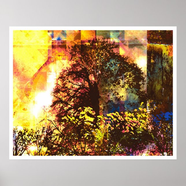 Póster Luz Abstrato 7: Vida Abençoada (Frente)